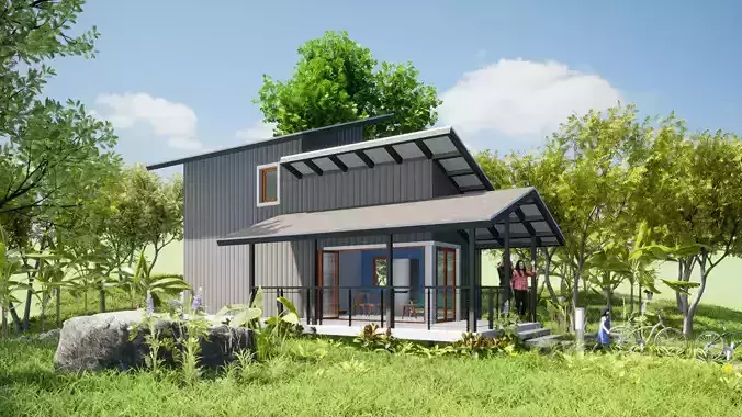 001Small house 2floors 50m2