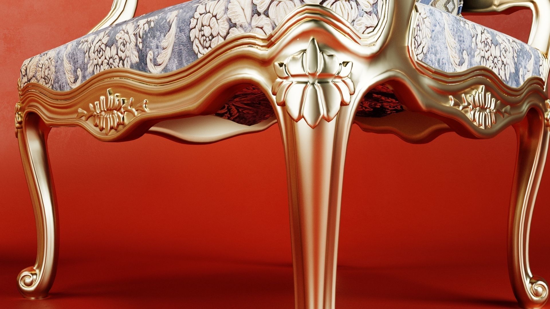 Royal Table Chair 3D model_6