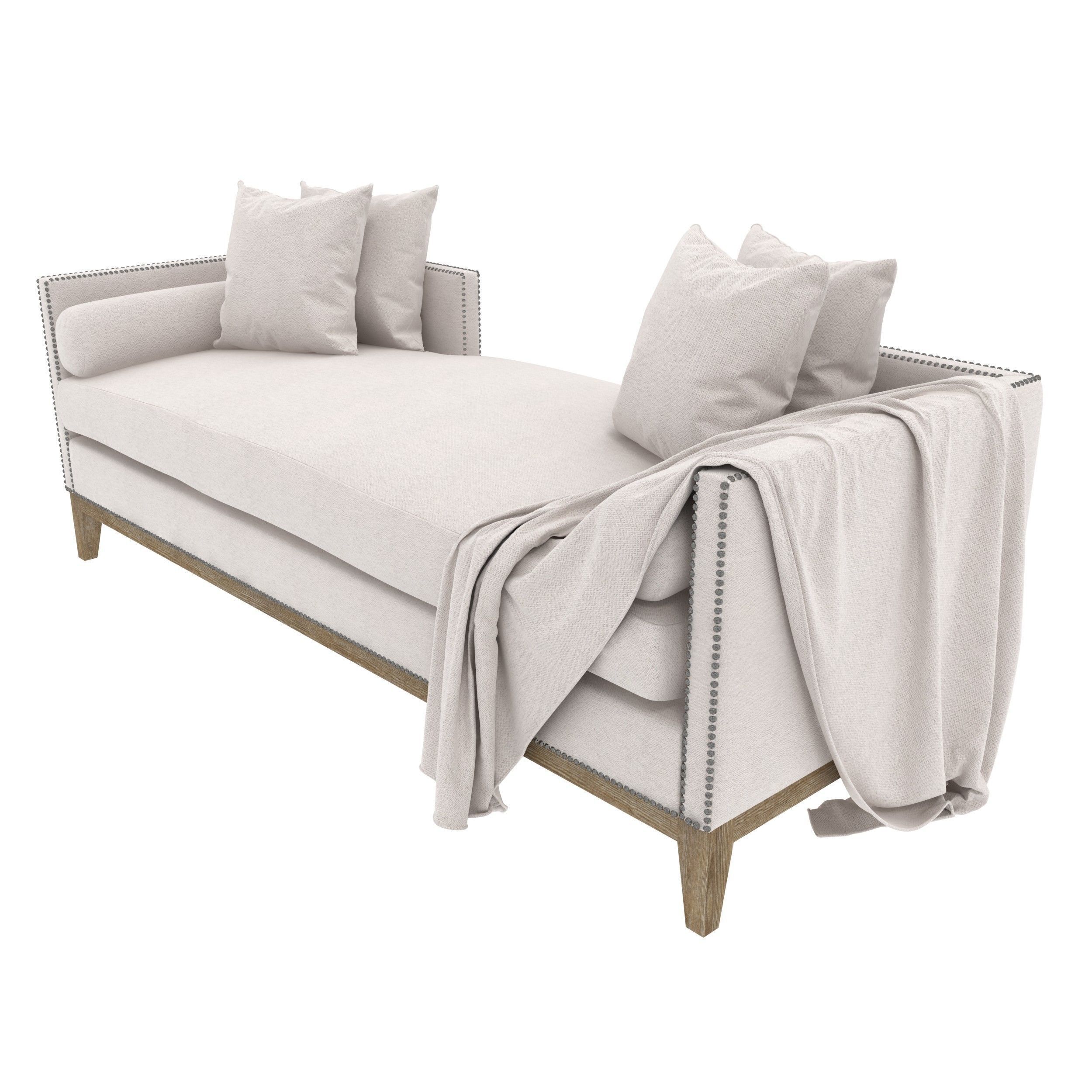 Four Hands Mercury Double Chaise 3D model CGTrader