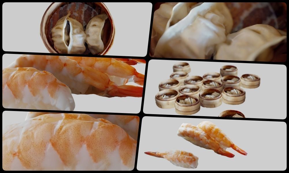 Sushi Restaurant Kit 3D Model Collection_6