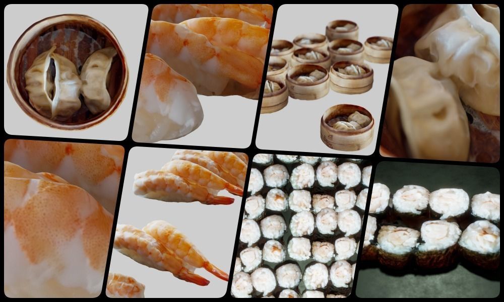 Sushi Restaurant Kit 3D Model Collection_4