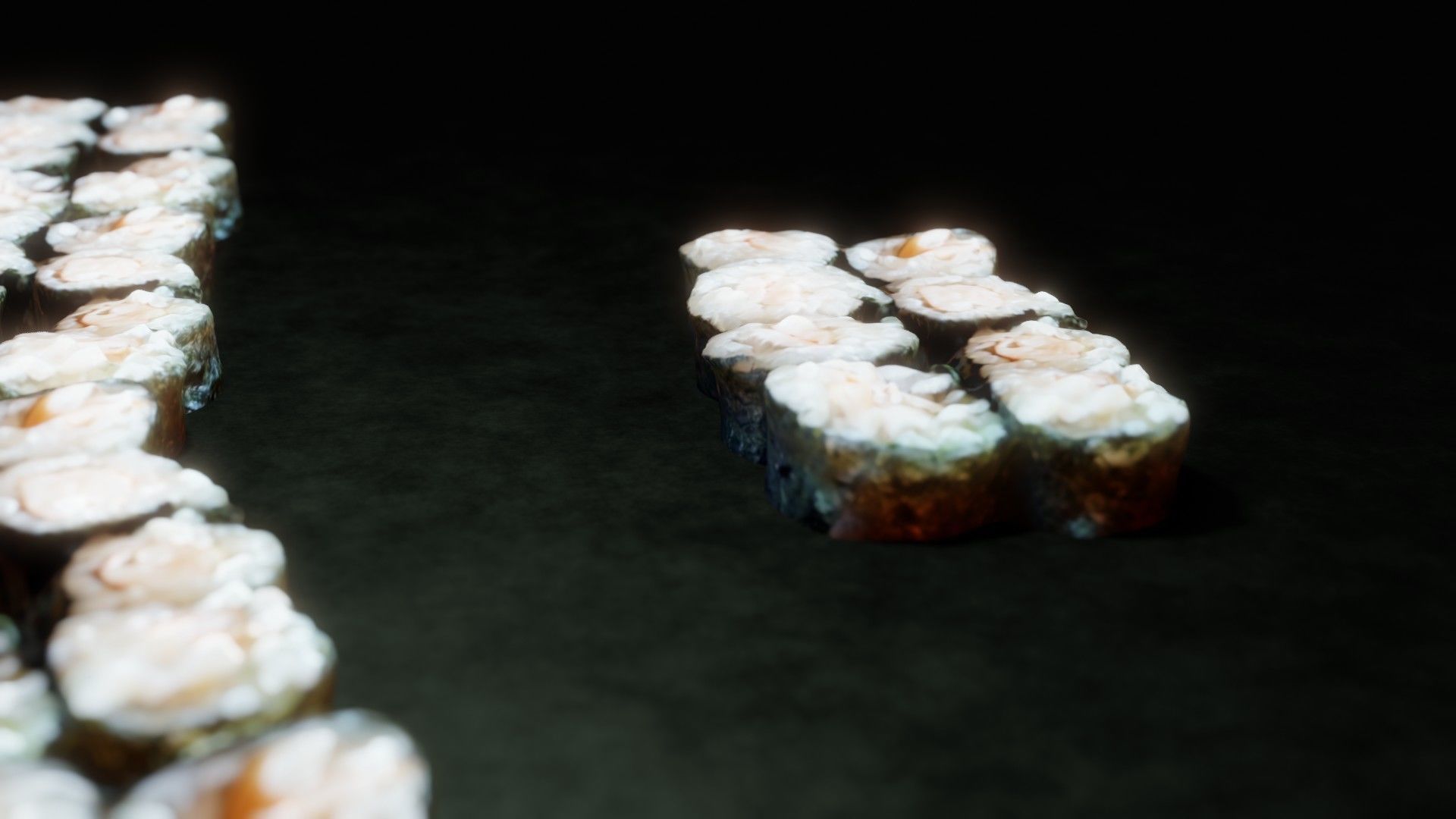 Real 3D scanned Ebi Hosomaki Sushi Roll 3D model_9