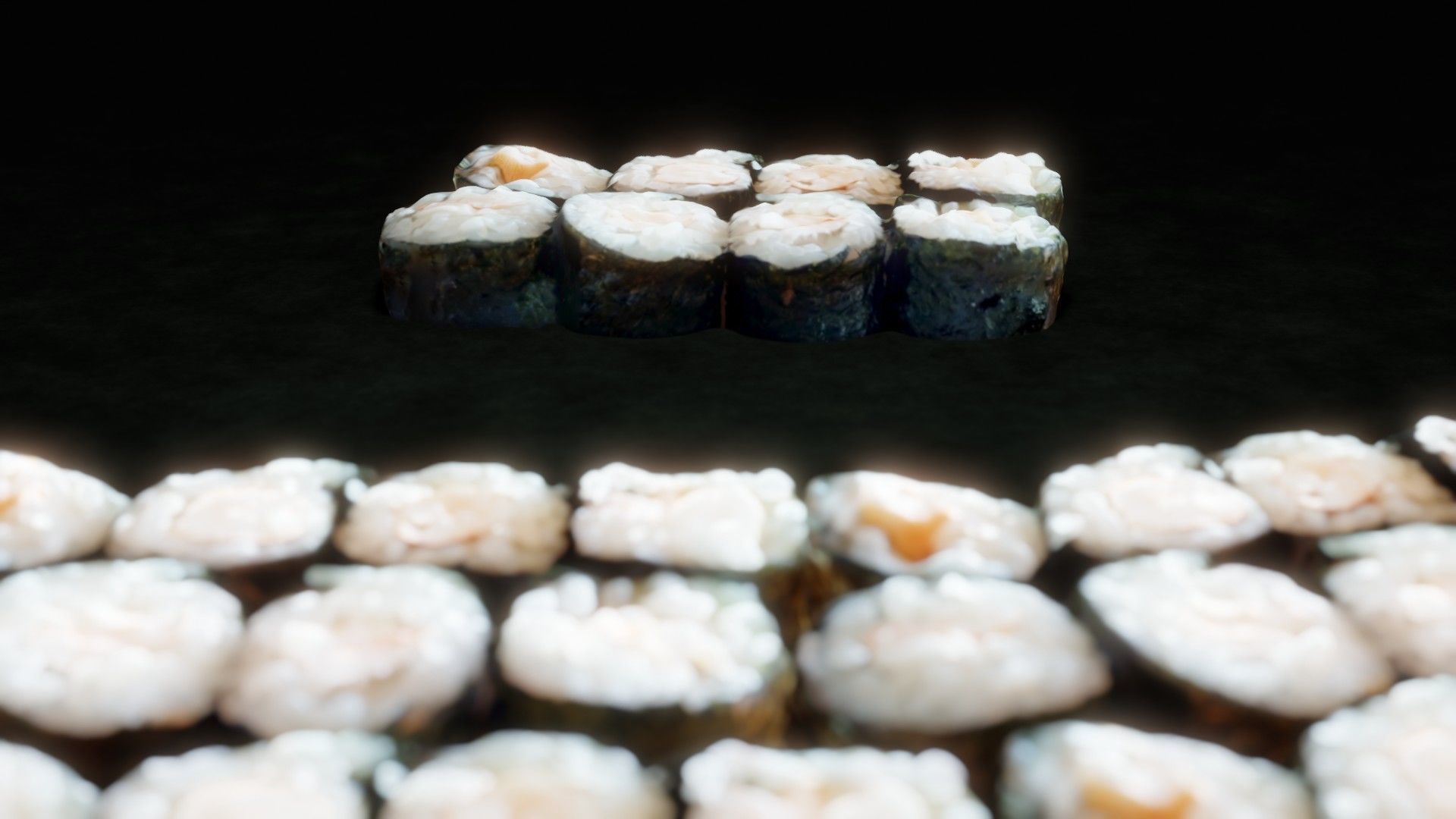Real 3D scanned Ebi Hosomaki Sushi Roll 3D model_11