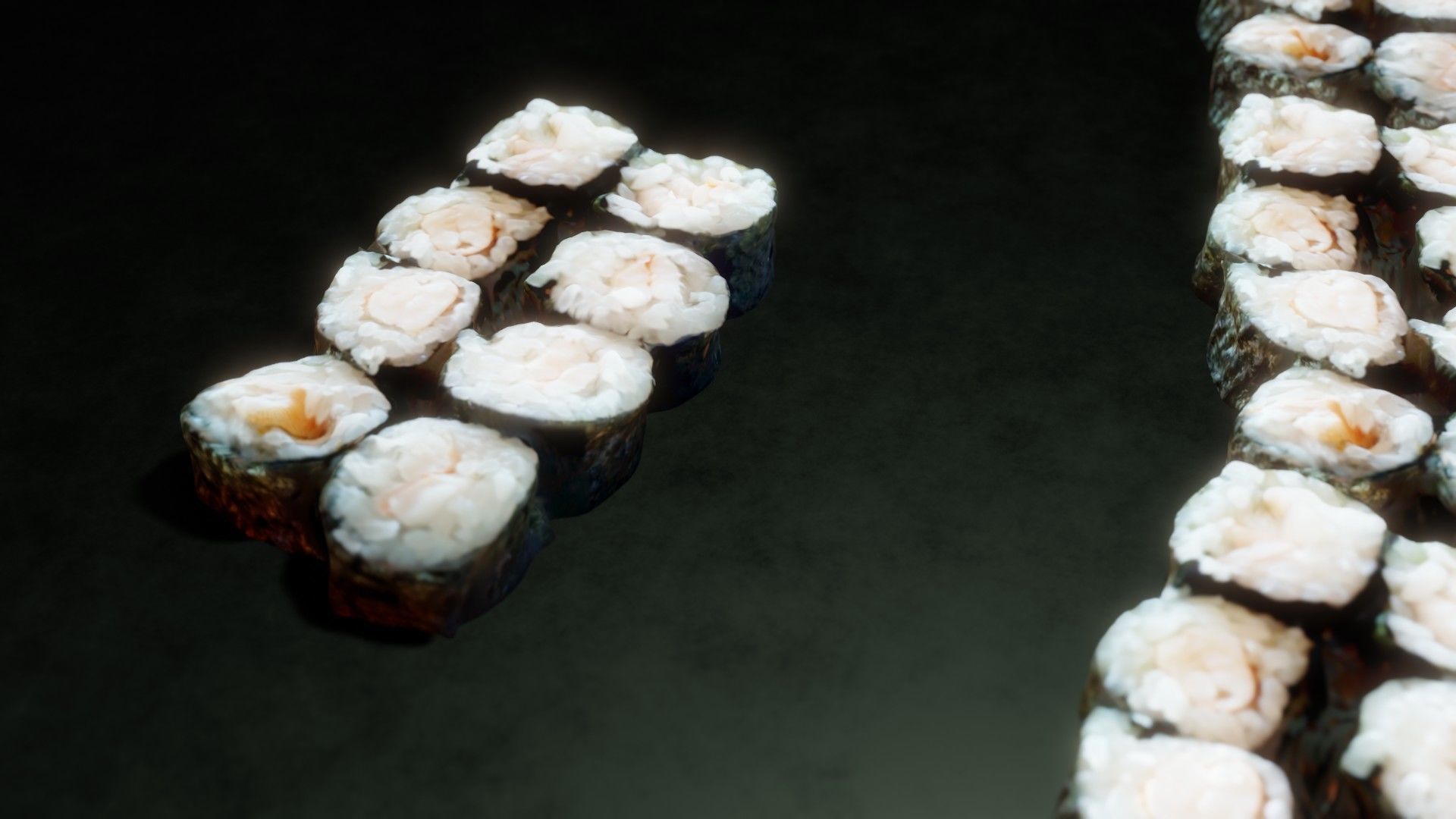 Real 3D scanned Ebi Hosomaki Sushi Roll 3D model_18