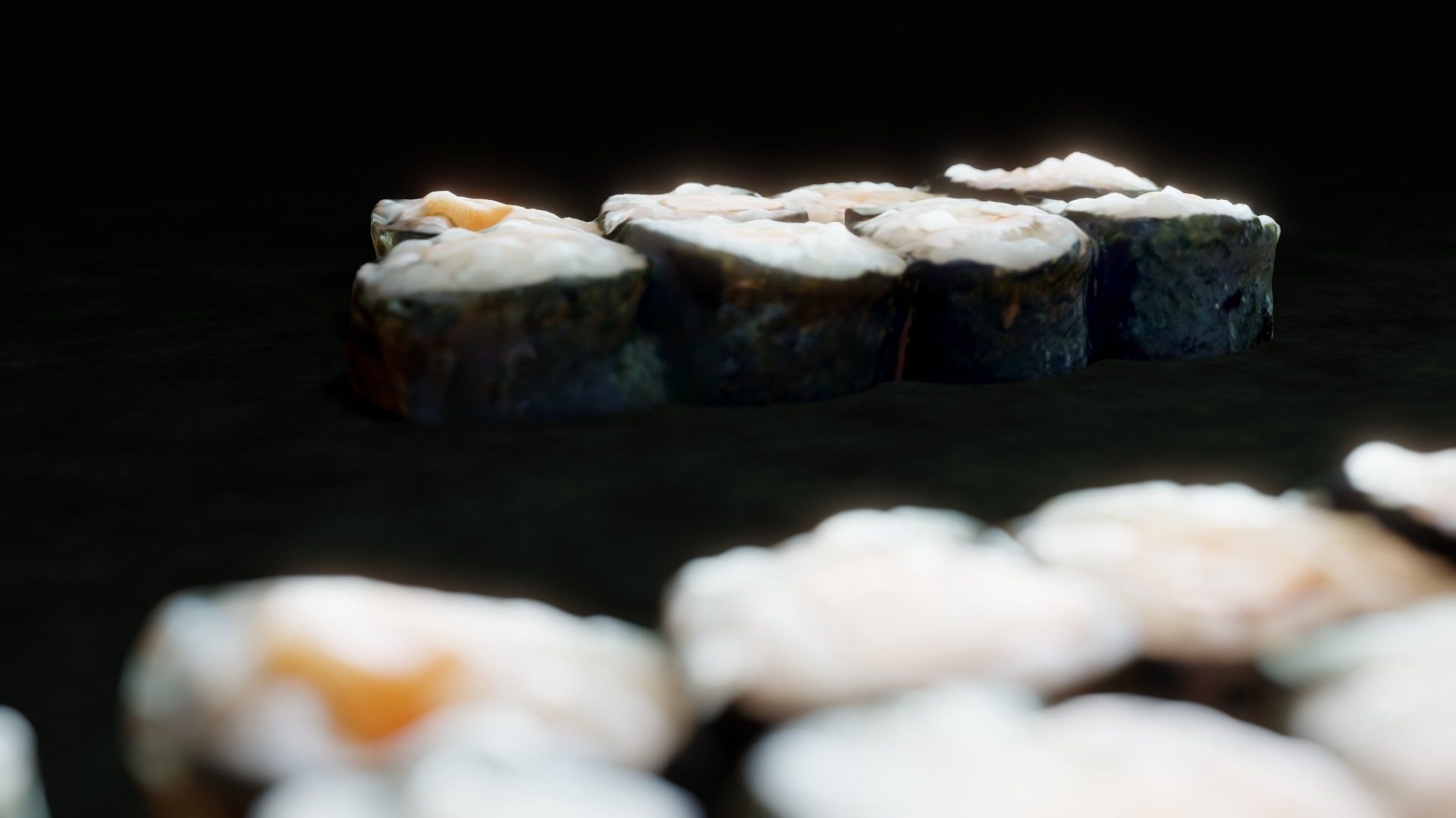 Real 3D scanned Ebi Hosomaki Sushi Roll 3D model_13