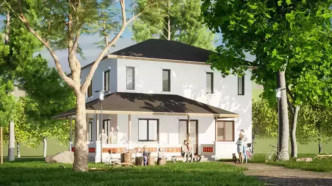 004Countryhouse 2floors area 114m2