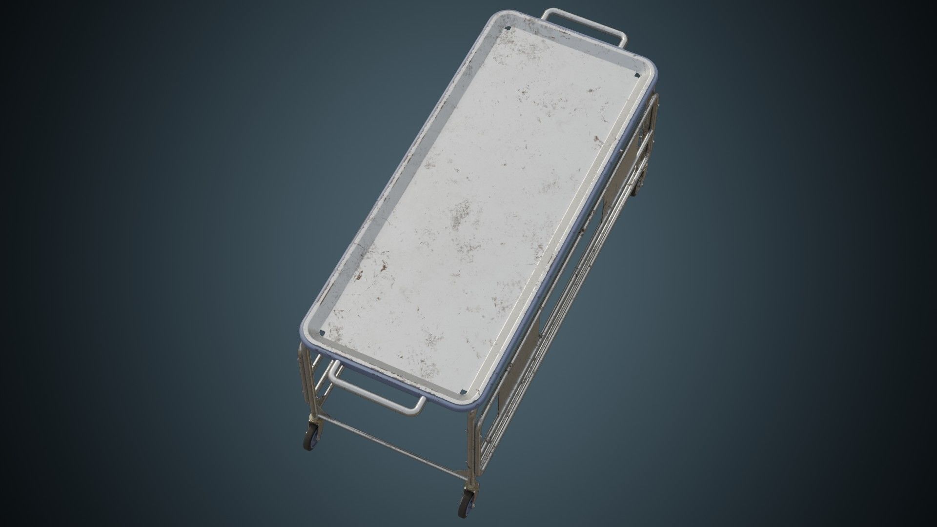 Rolling Stretcher 2B Low-poly 3D model_2