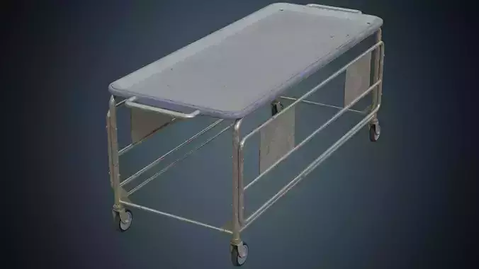 Rolling Stretcher 2B Low-poly 3D model