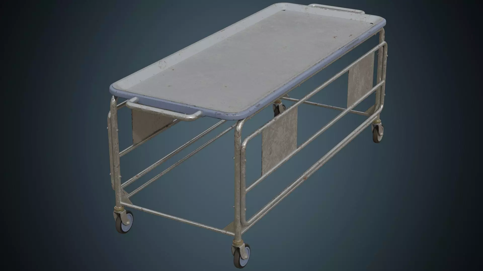 Rolling Stretcher 2B Low-poly 3D model_0