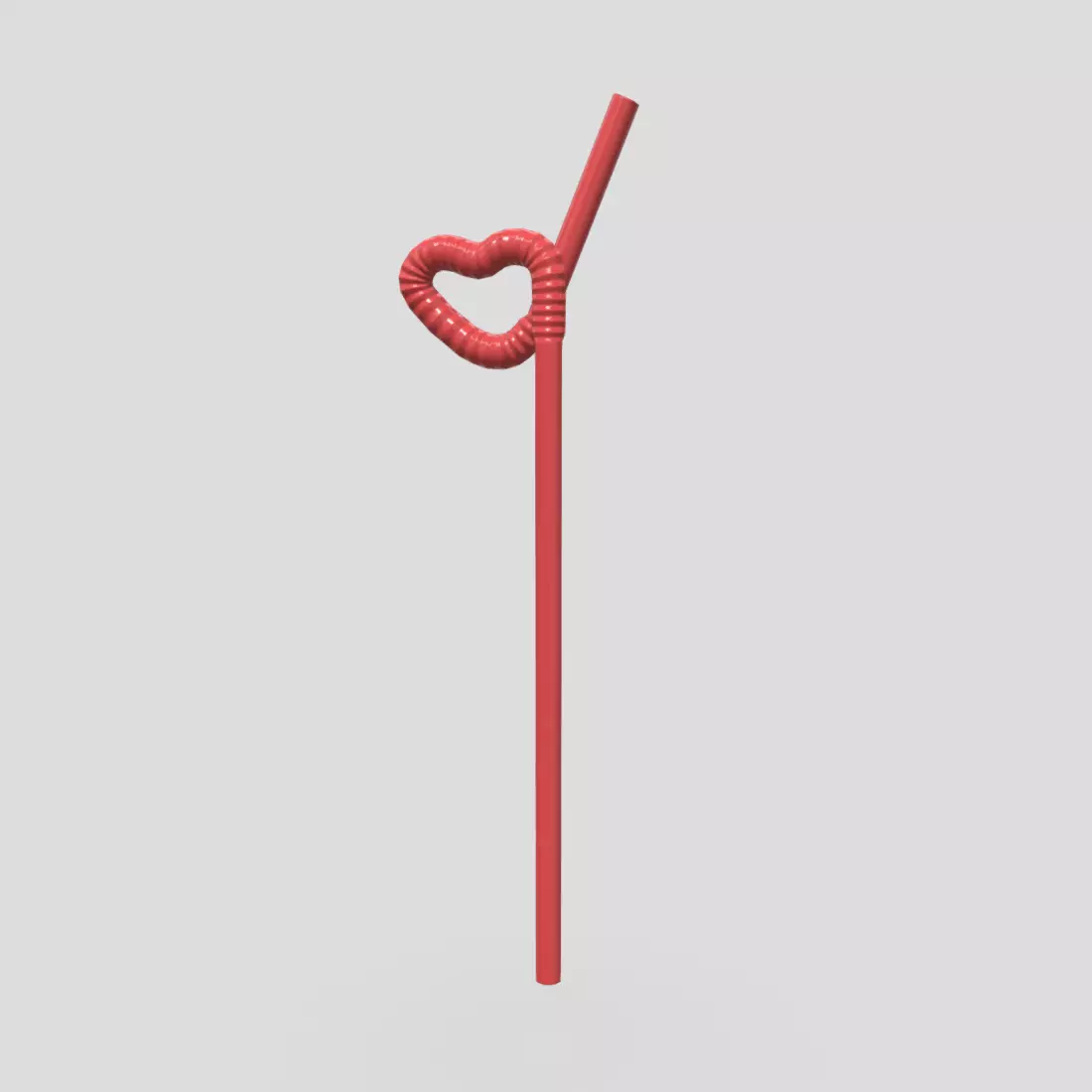 Drinking Straw 2 Low-poly 3D model