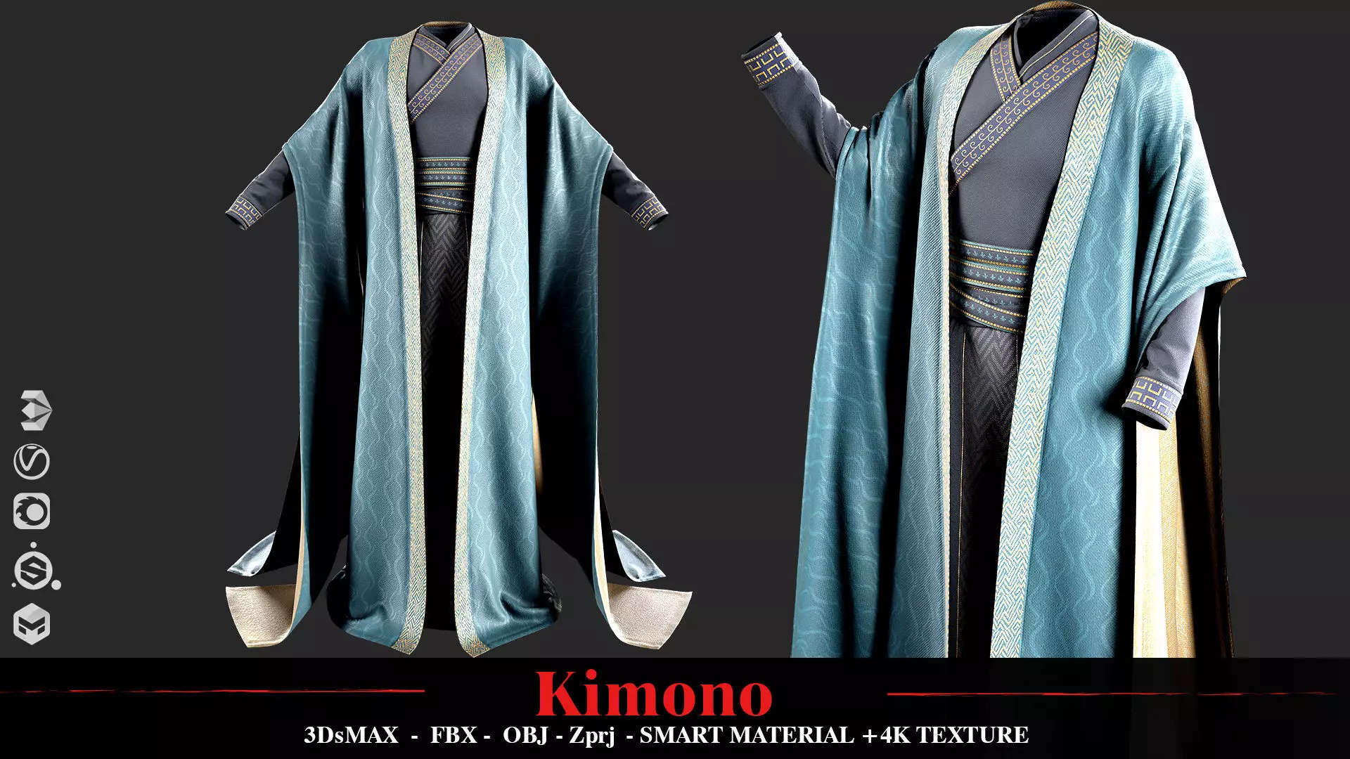 Kimono 3D model