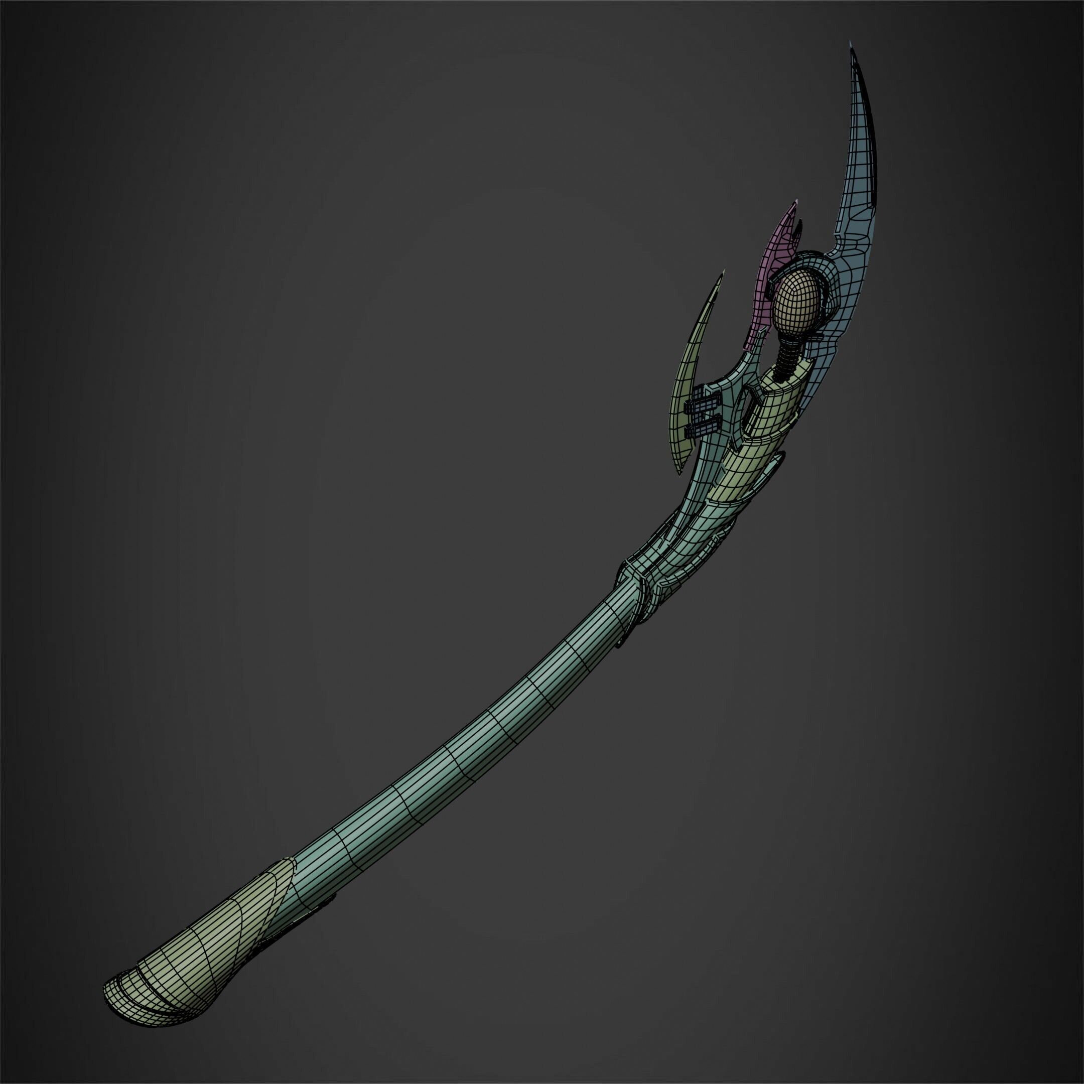 Loki Chitauri Scepter for Cosplay 3D print model_22