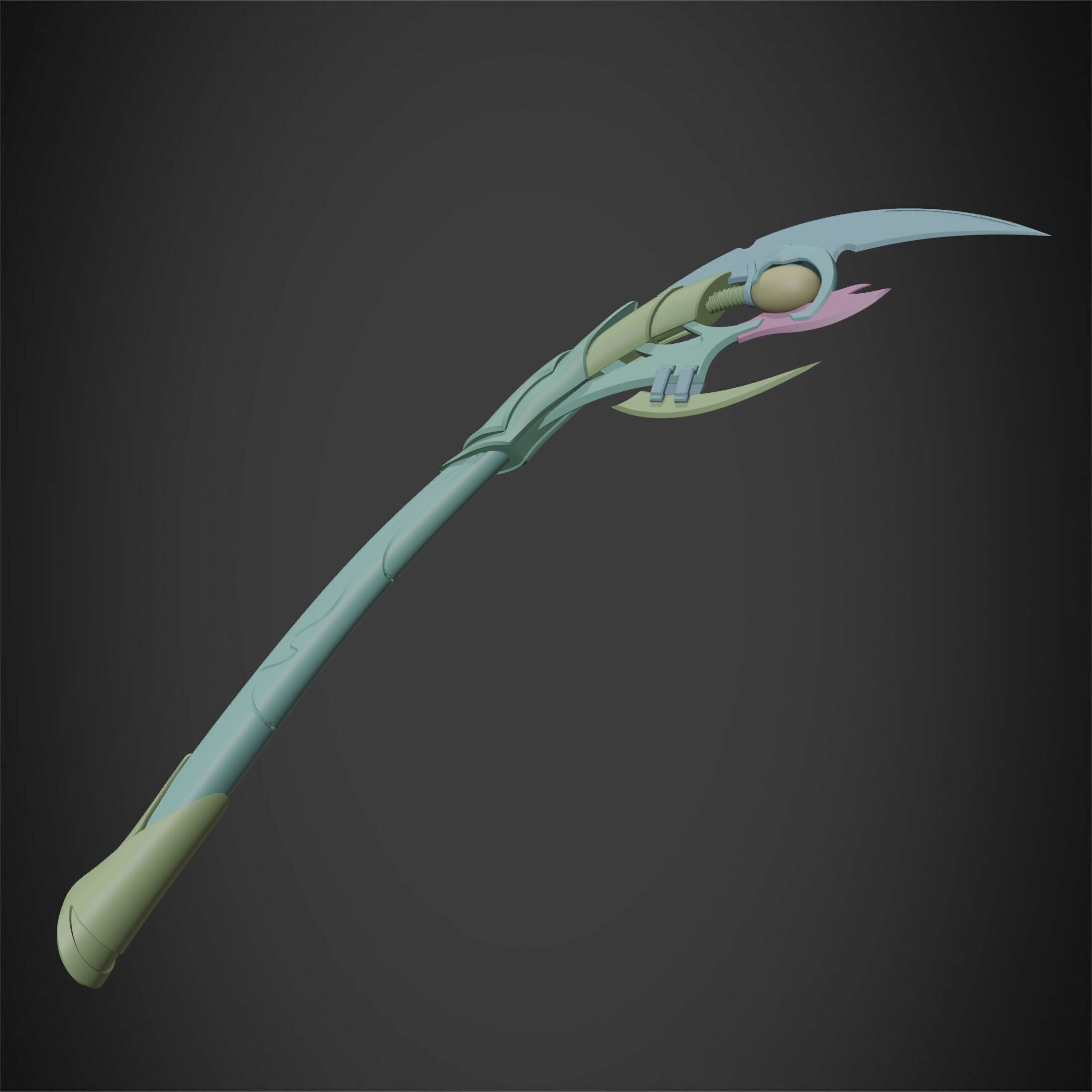 Loki Chitauri Scepter for Cosplay 3D print model_17