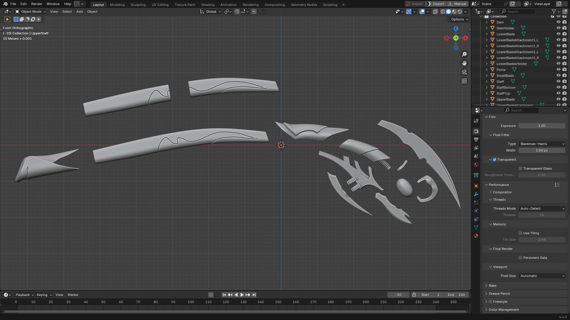 Loki Chitauri Scepter for Cosplay 3D print model_11