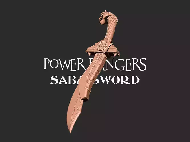 Power Rangers Saba Sword 3D print model