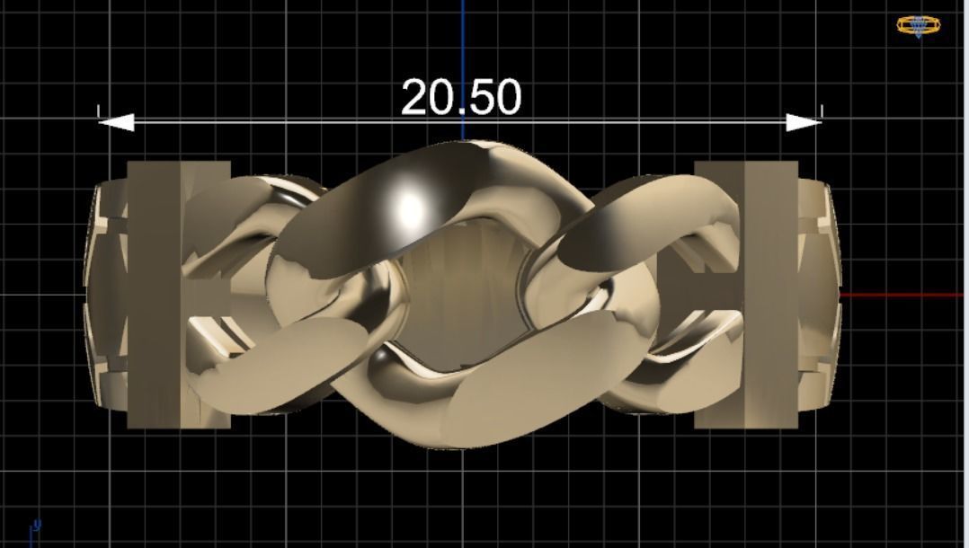 gold ring Free 3D print model_1