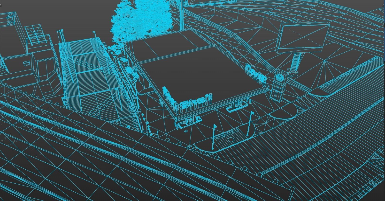 Gas Station Envronment 3D model_19