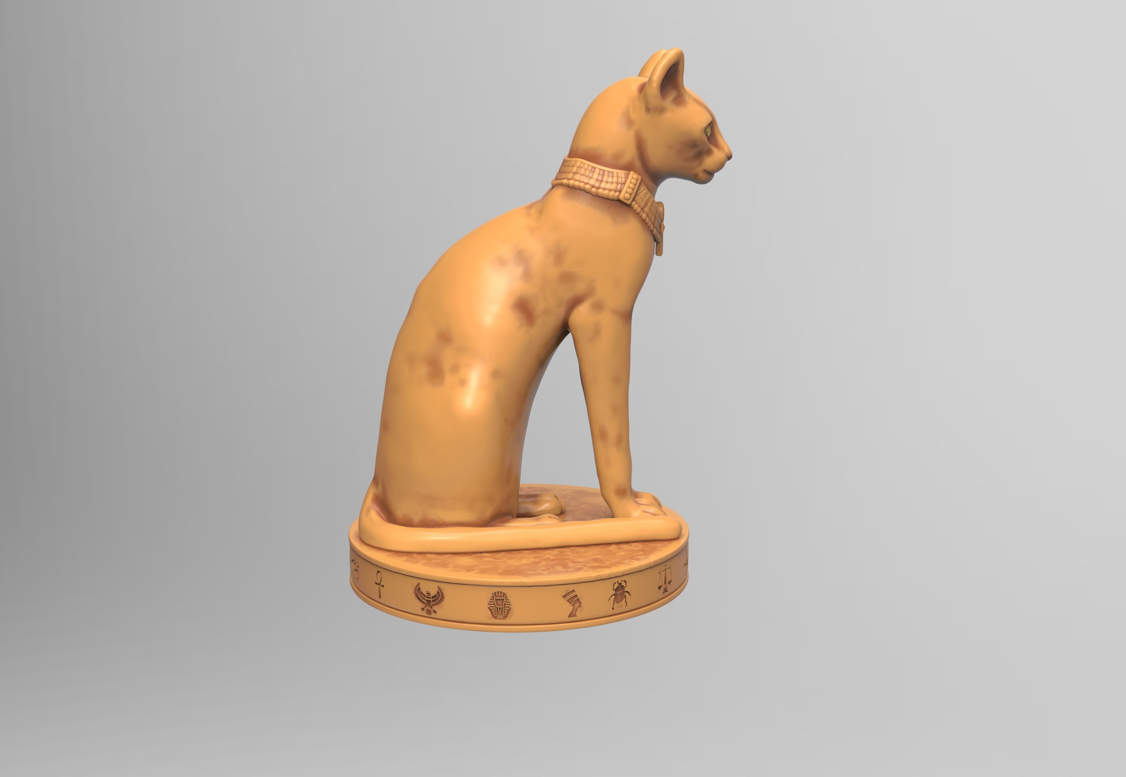 Egyptian Cat 3D print model_4