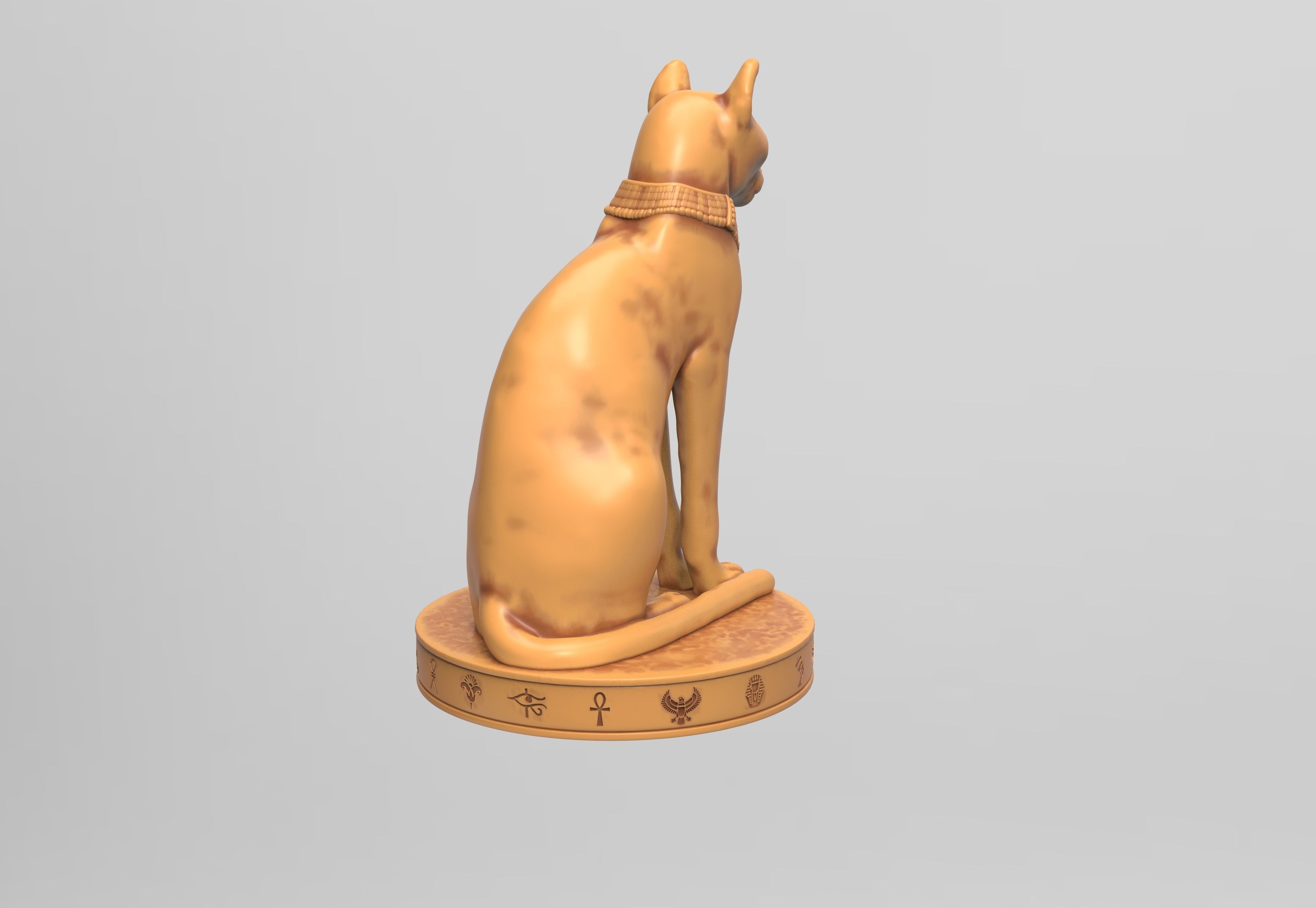 Egyptian Cat 3D print model_3