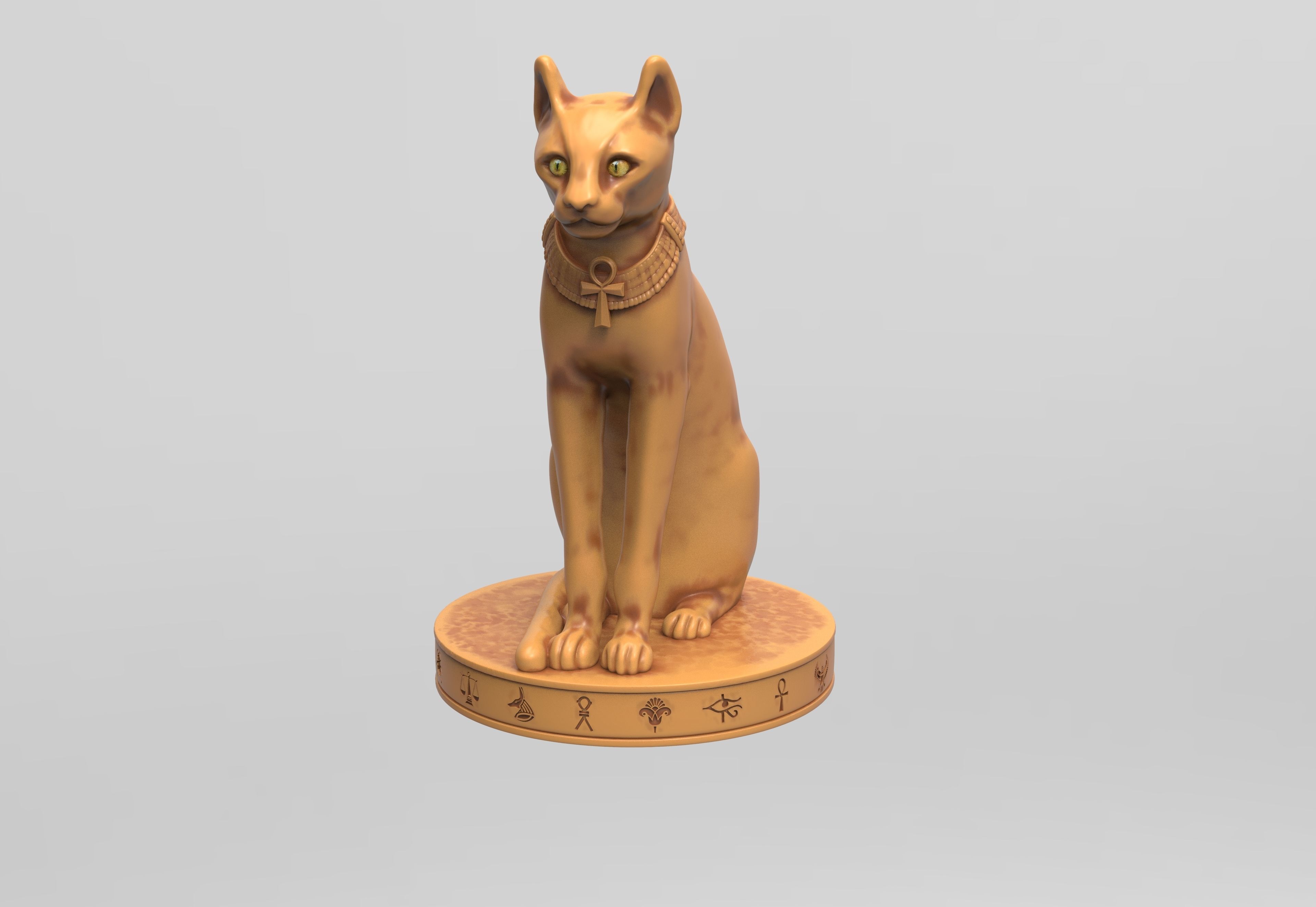 Egyptian Cat 3D print model_1
