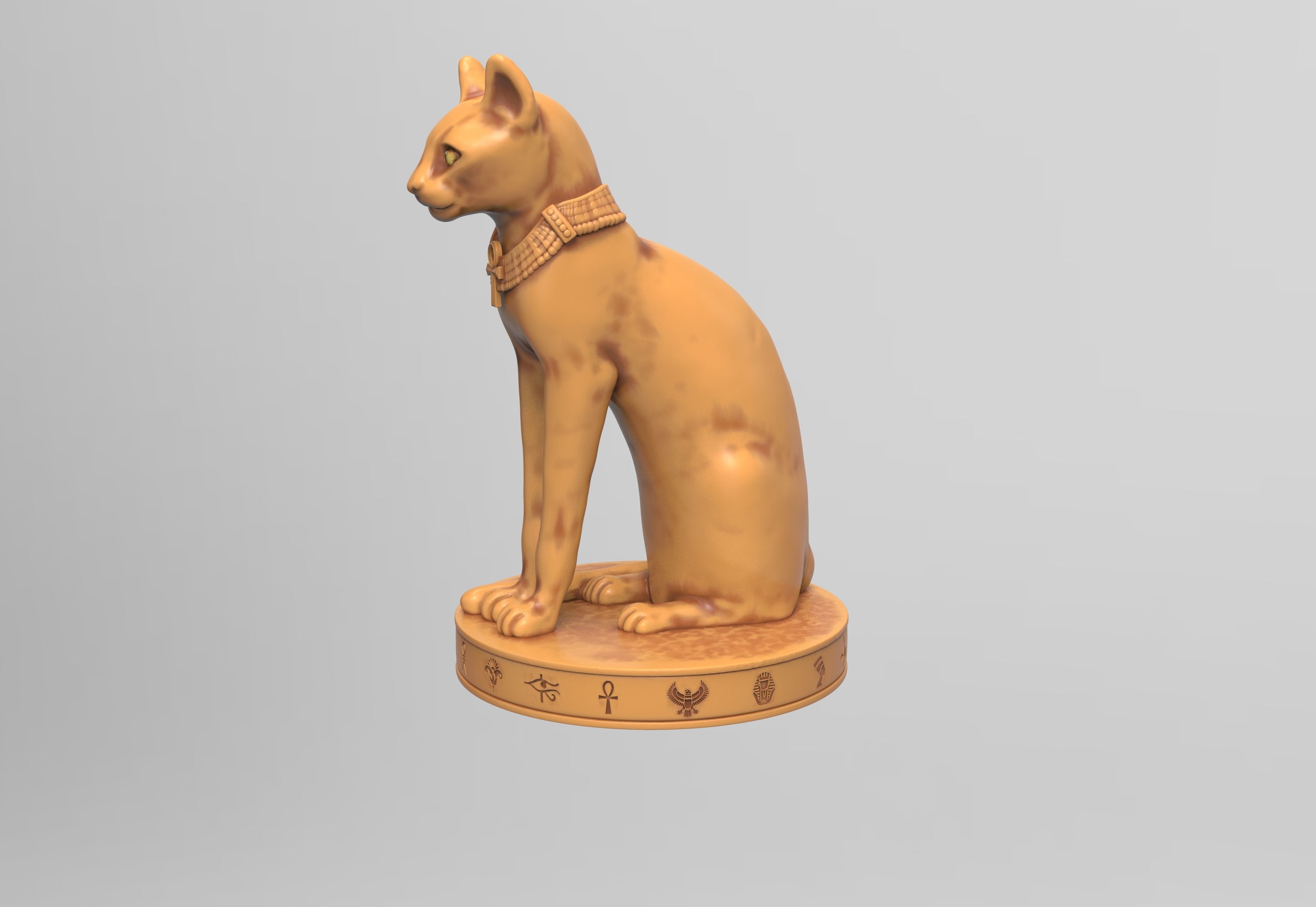 Egyptian Cat 3D print model_2