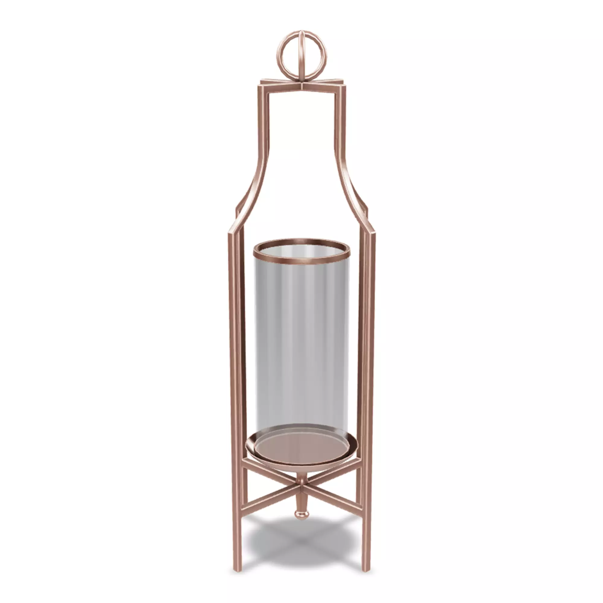 Geometric Candle Holder 8 Low-poly 3D model_0