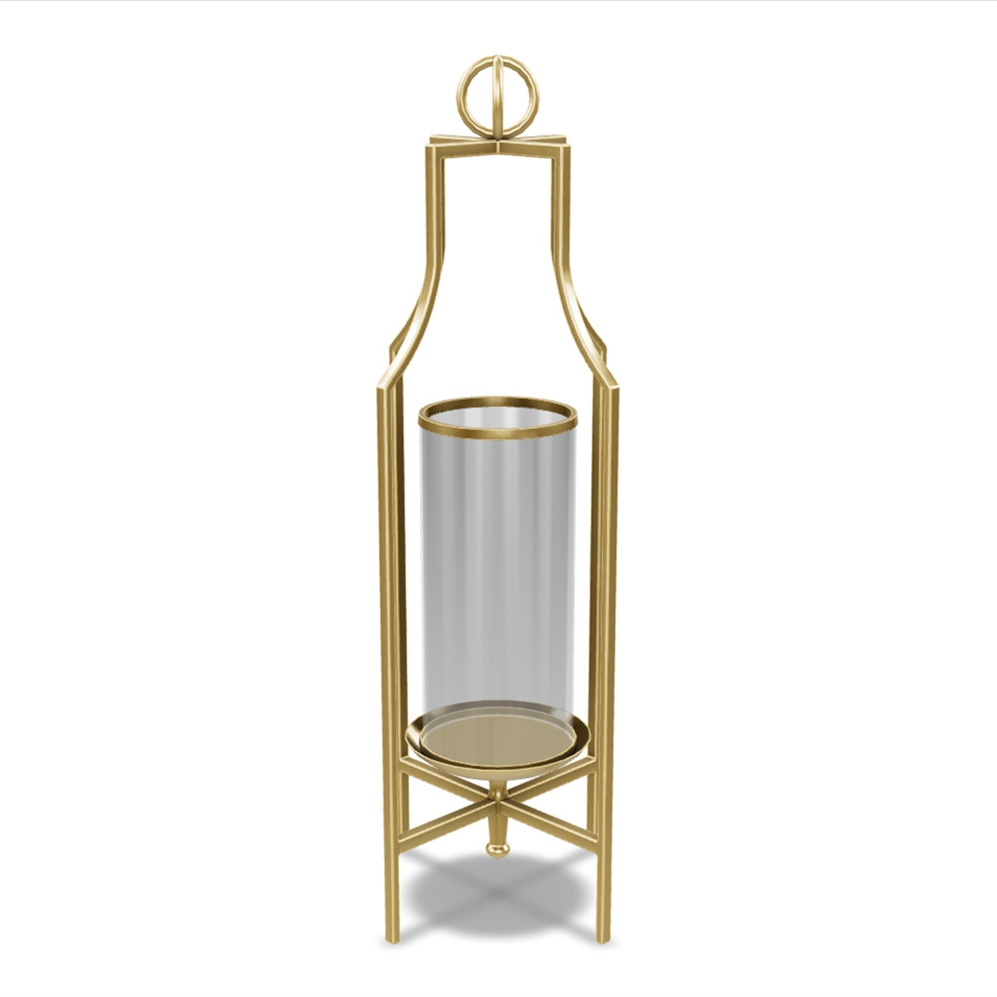 Geometric Candle Holder 8 Low-poly 3D model_1