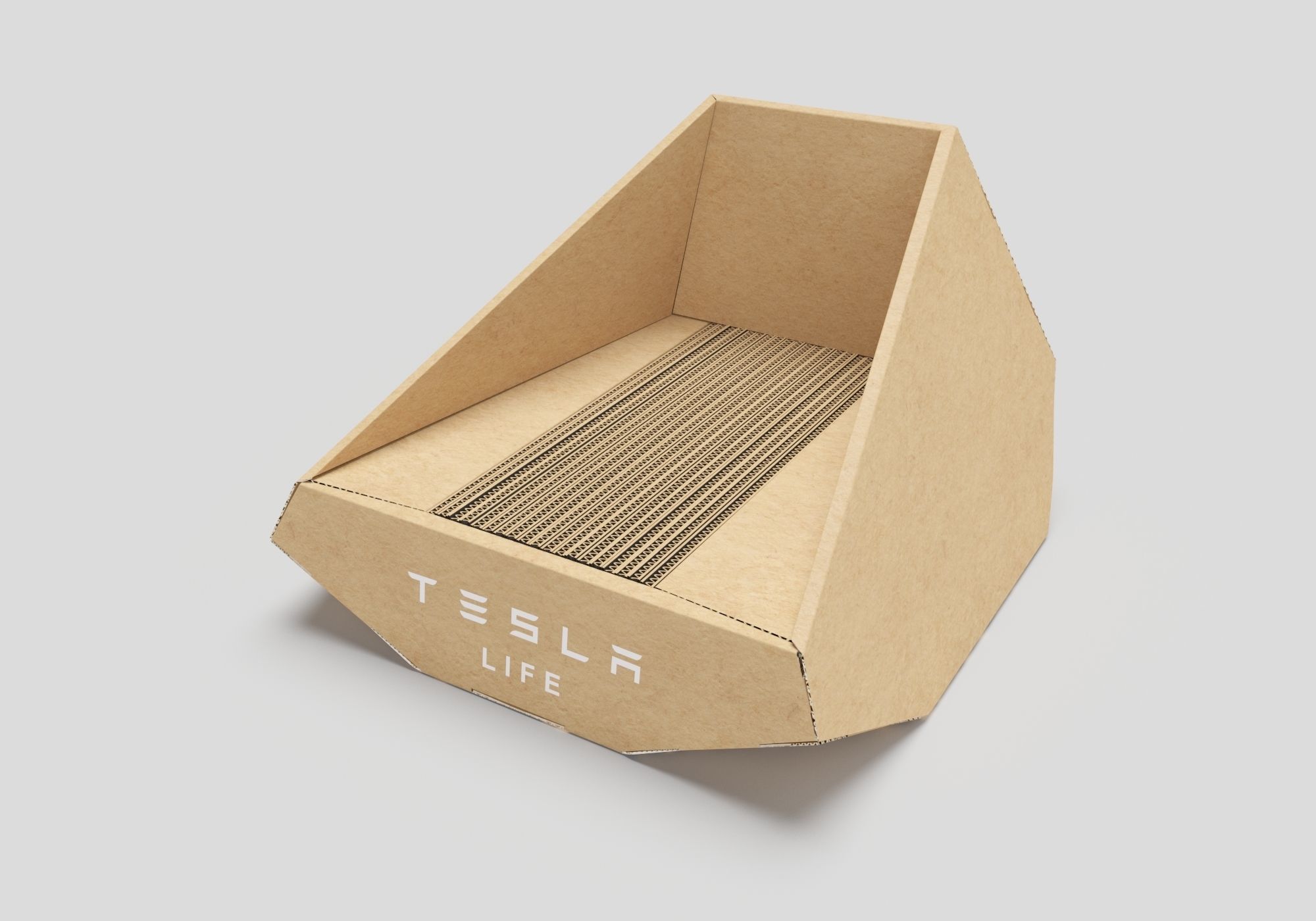tesla cat bed 3D model_1