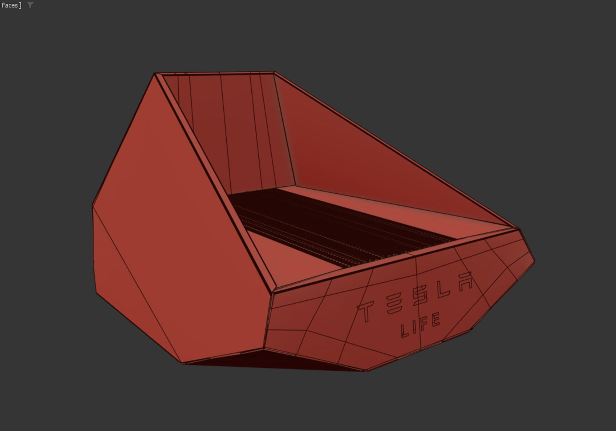 tesla cat bed 3D model_9