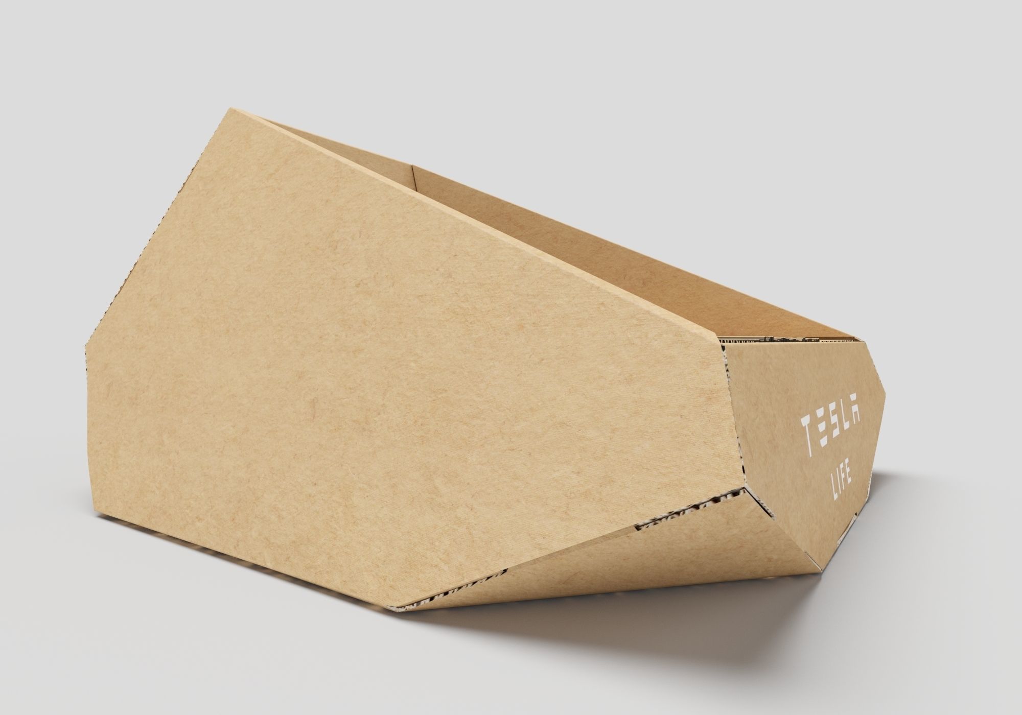 tesla cat bed 3D model_5