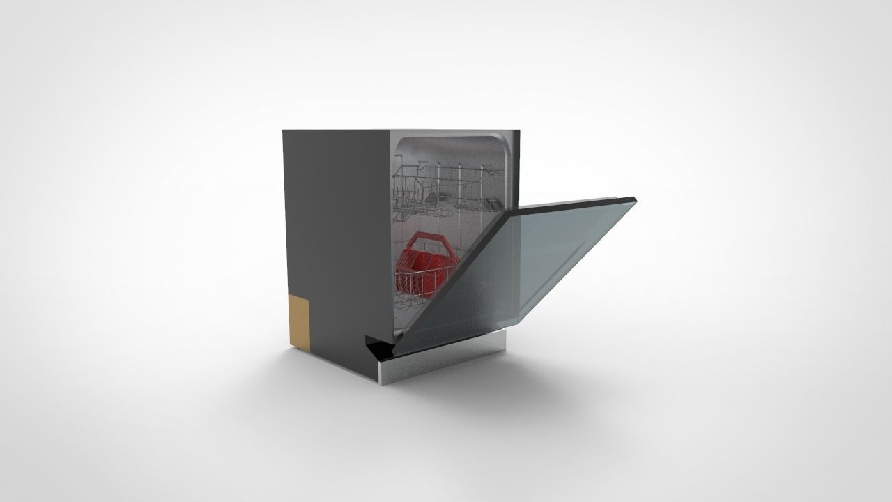 Dishwasher 3 3D model_2