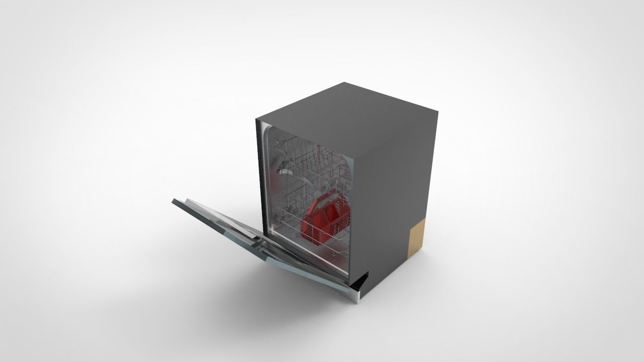 Dishwasher 3 3D model_3