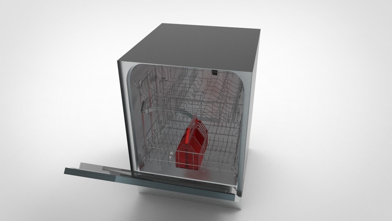 Dishwasher 3 3D model_4