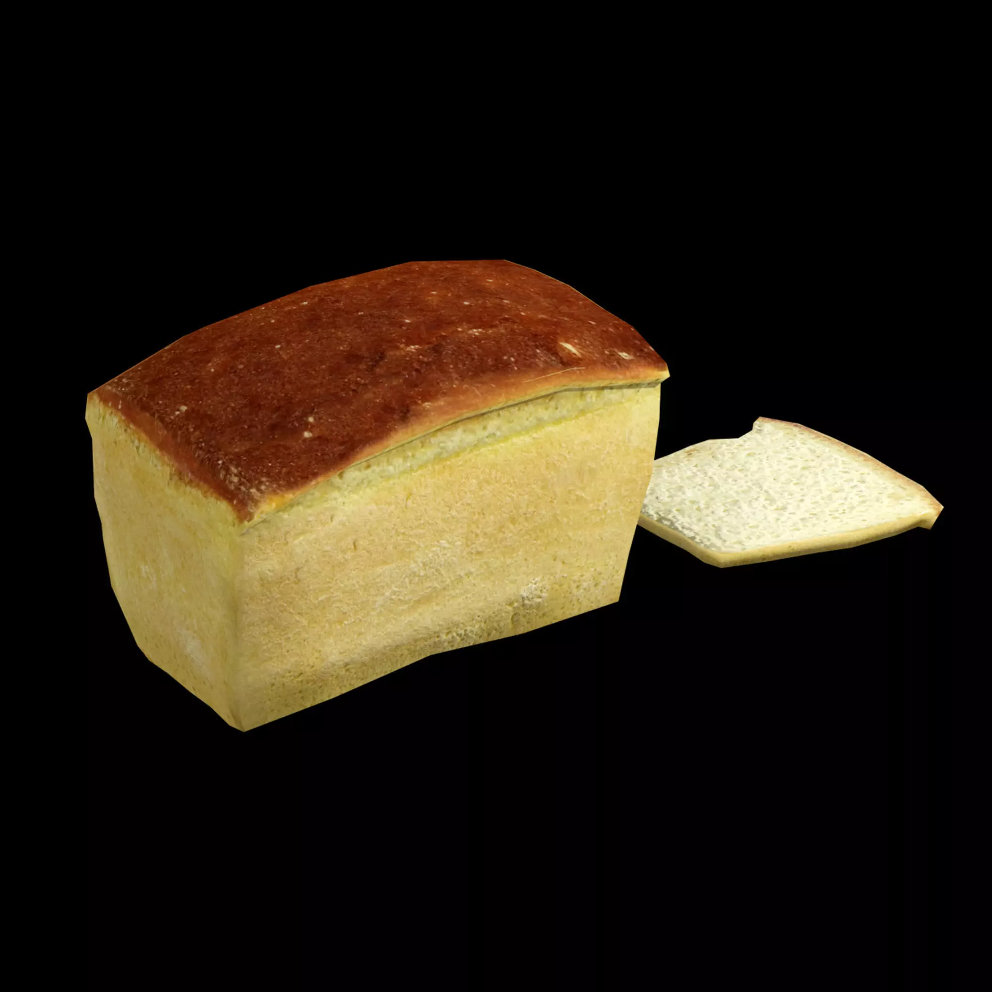 Bread soviet PBR texture 3D model