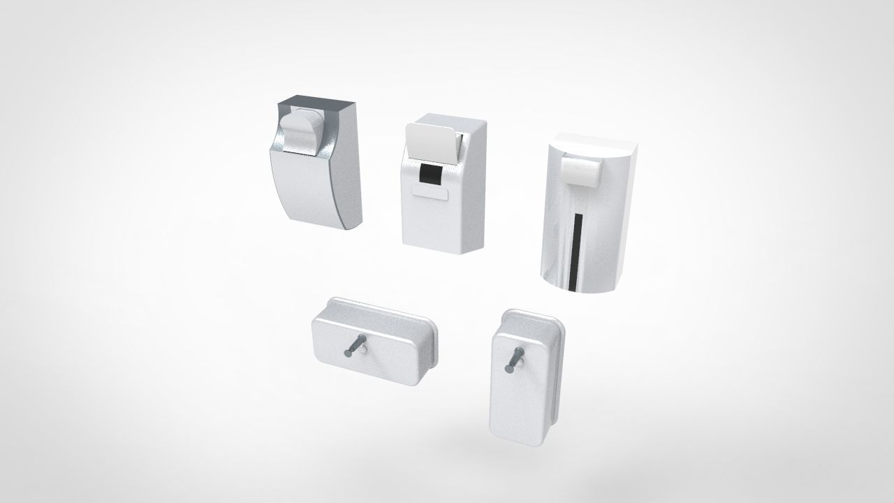 Soap Shampo Dispenser 3D model_3