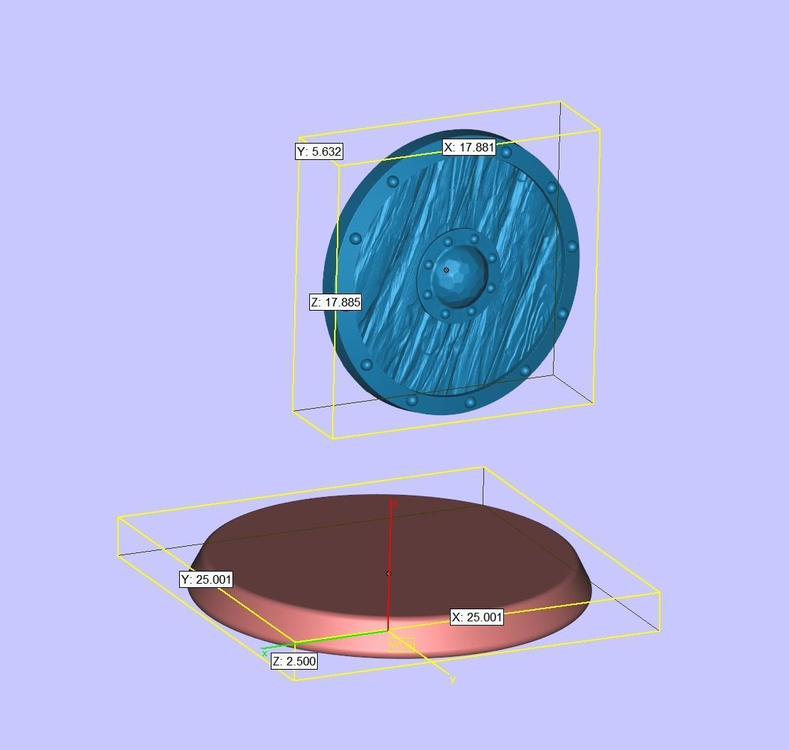 Dwarf cleric fighter 33 mm tabletop miniature 3D print model_15