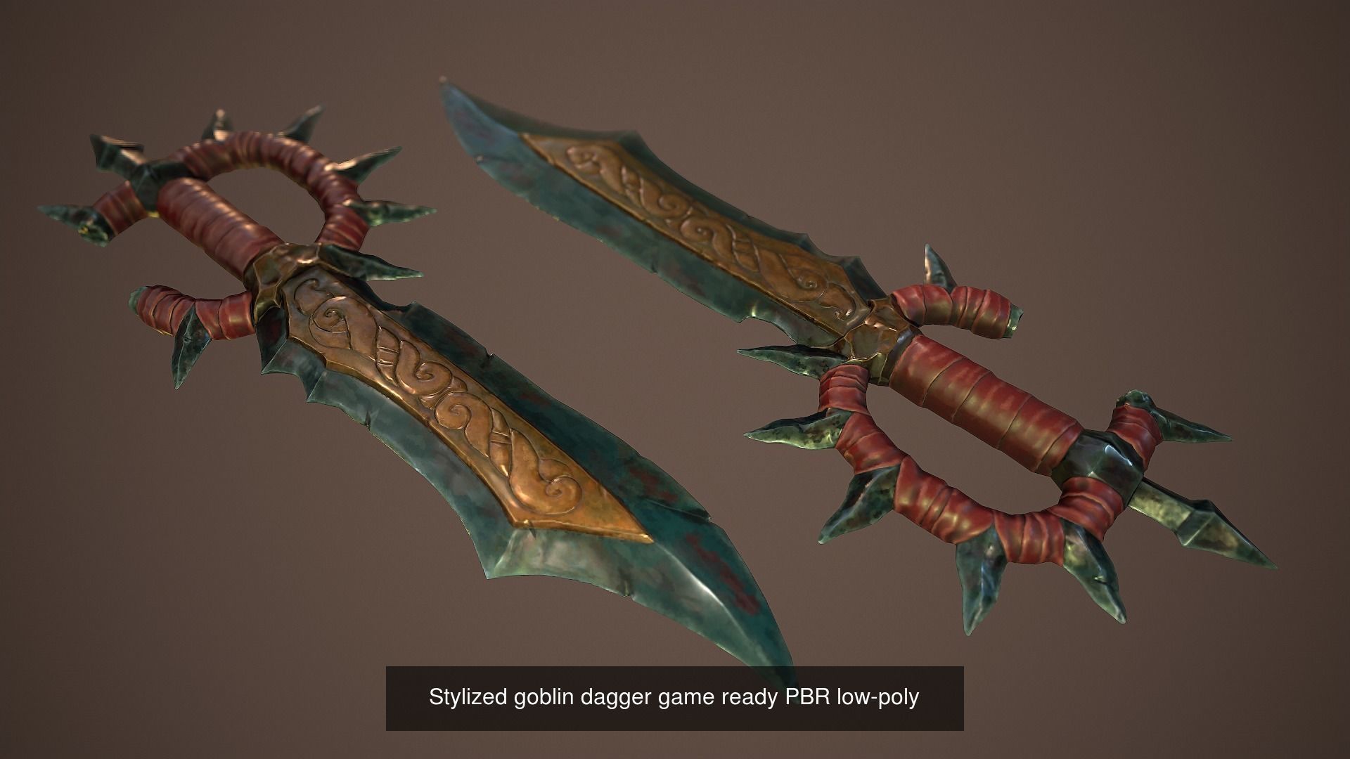 Stylized weapon set 3D Model Collection_4