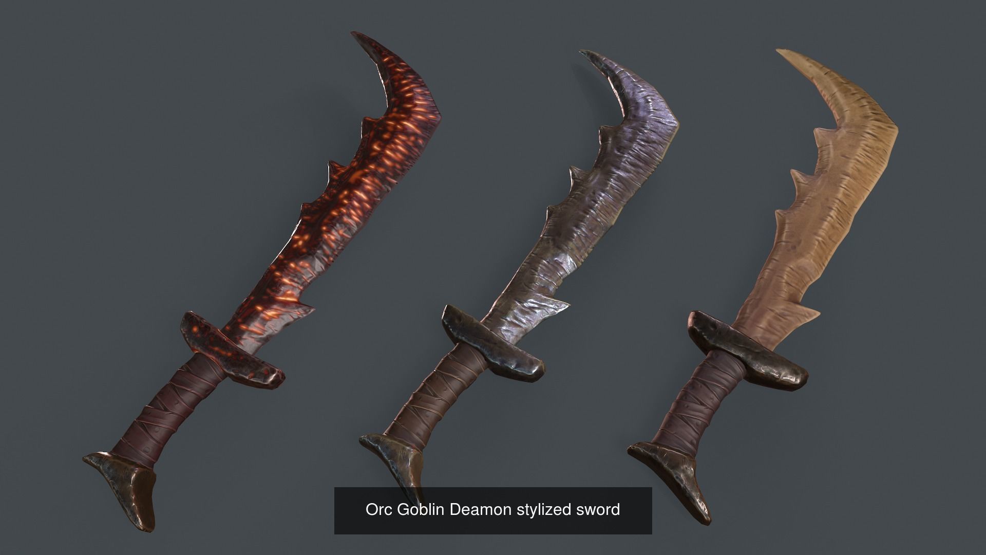 Stylized weapon set 3D Model Collection_6