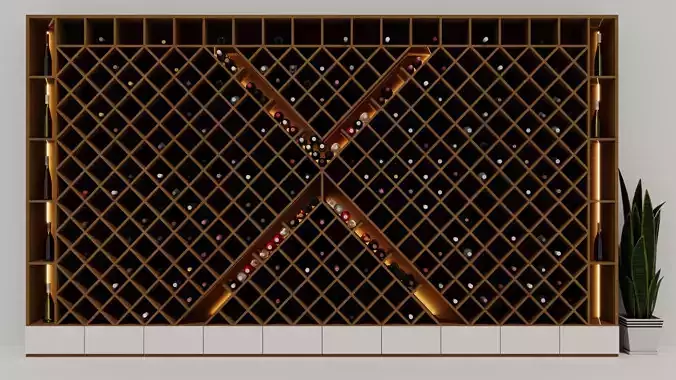 Wine Cabinet Design 3D model