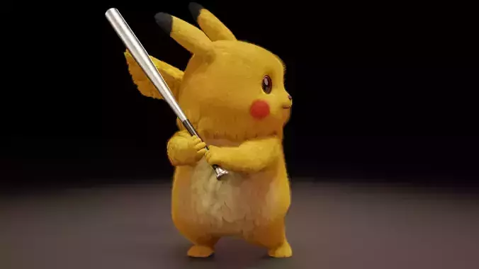 pikachu play baseball