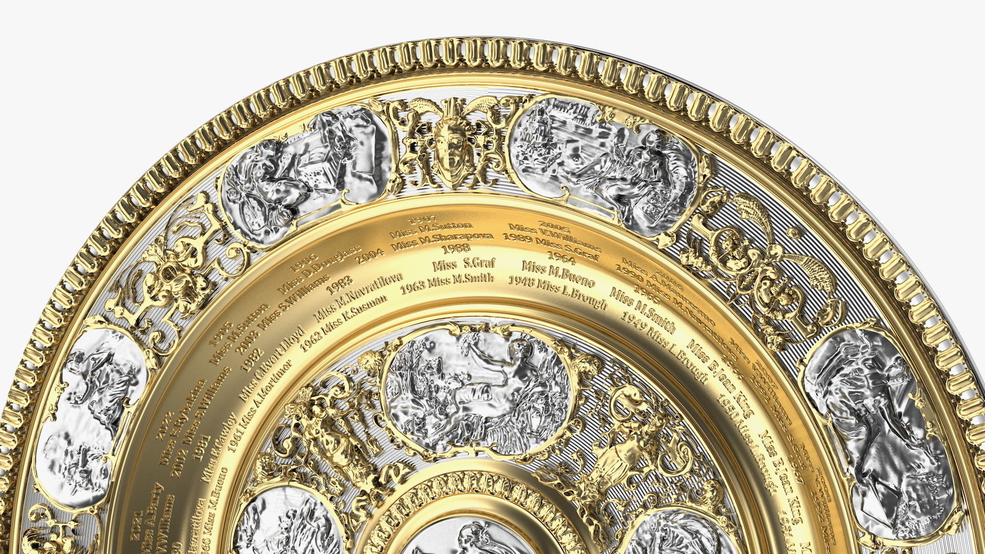 Wimbledon Cups Women 3D model_11
