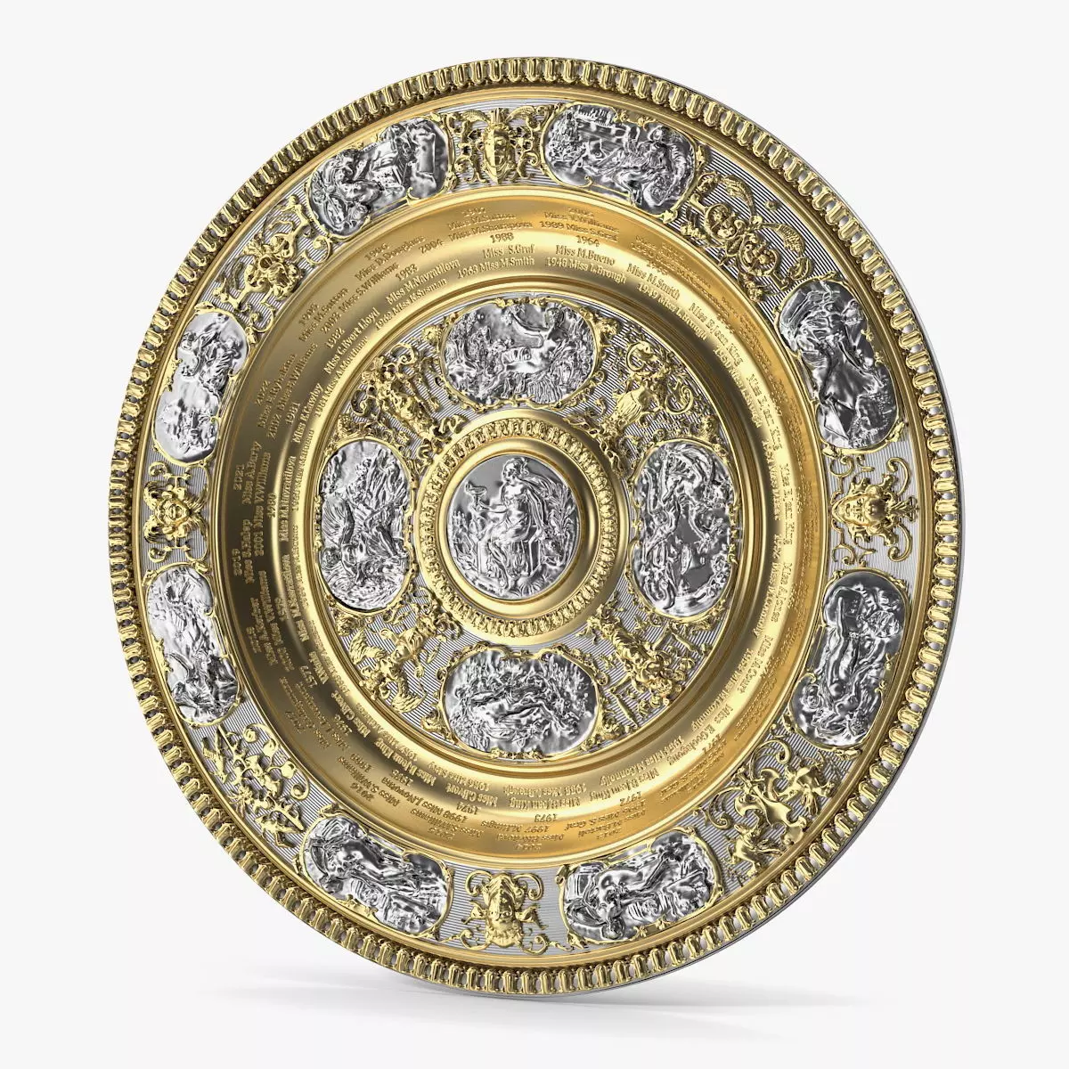 Wimbledon Cups Women 3D model_0