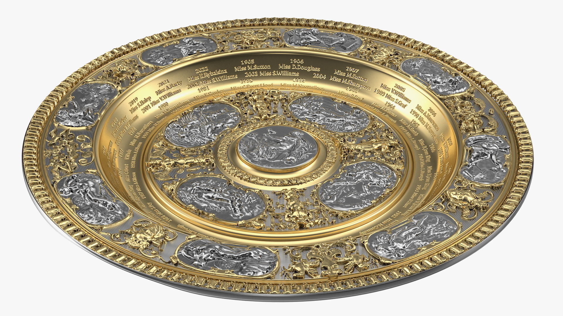 Wimbledon Cups Women 3D model_9