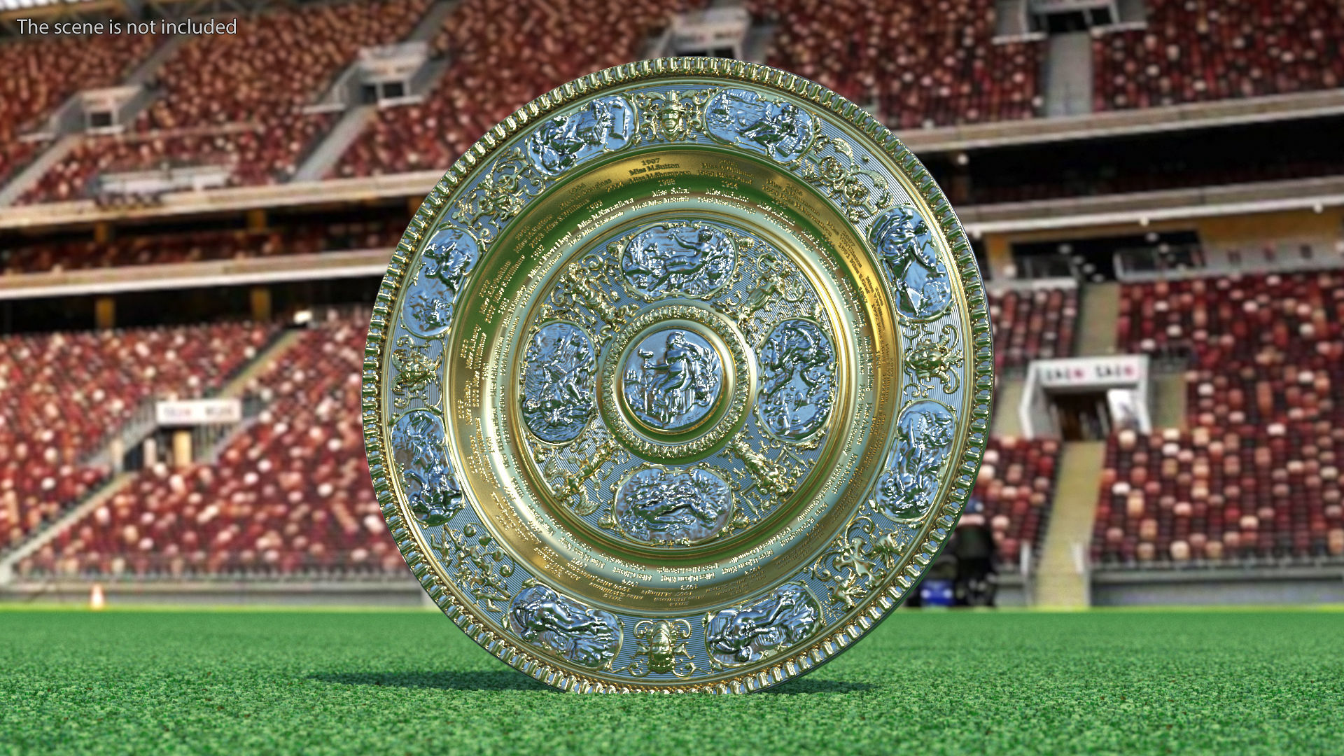 Wimbledon Cups Women 3D model_2