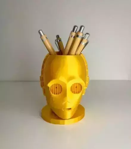 C3PO pen holder lapicero 3D print model