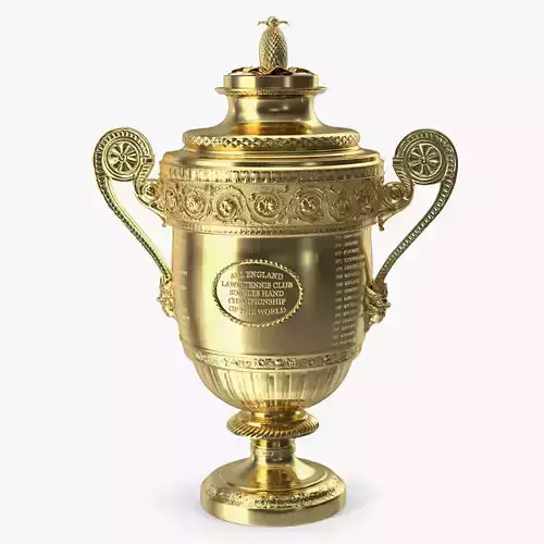Wimbledon Cups Men 3D model