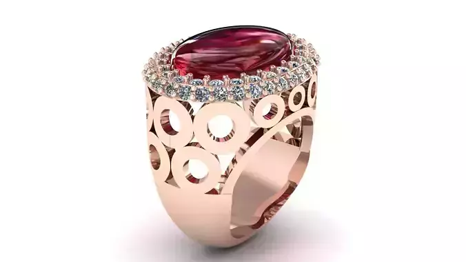 Wedding Engagement Women Ring 3D print model 3D