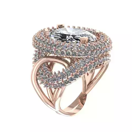 Wedding Engagement Women Ring 3D print model 3D