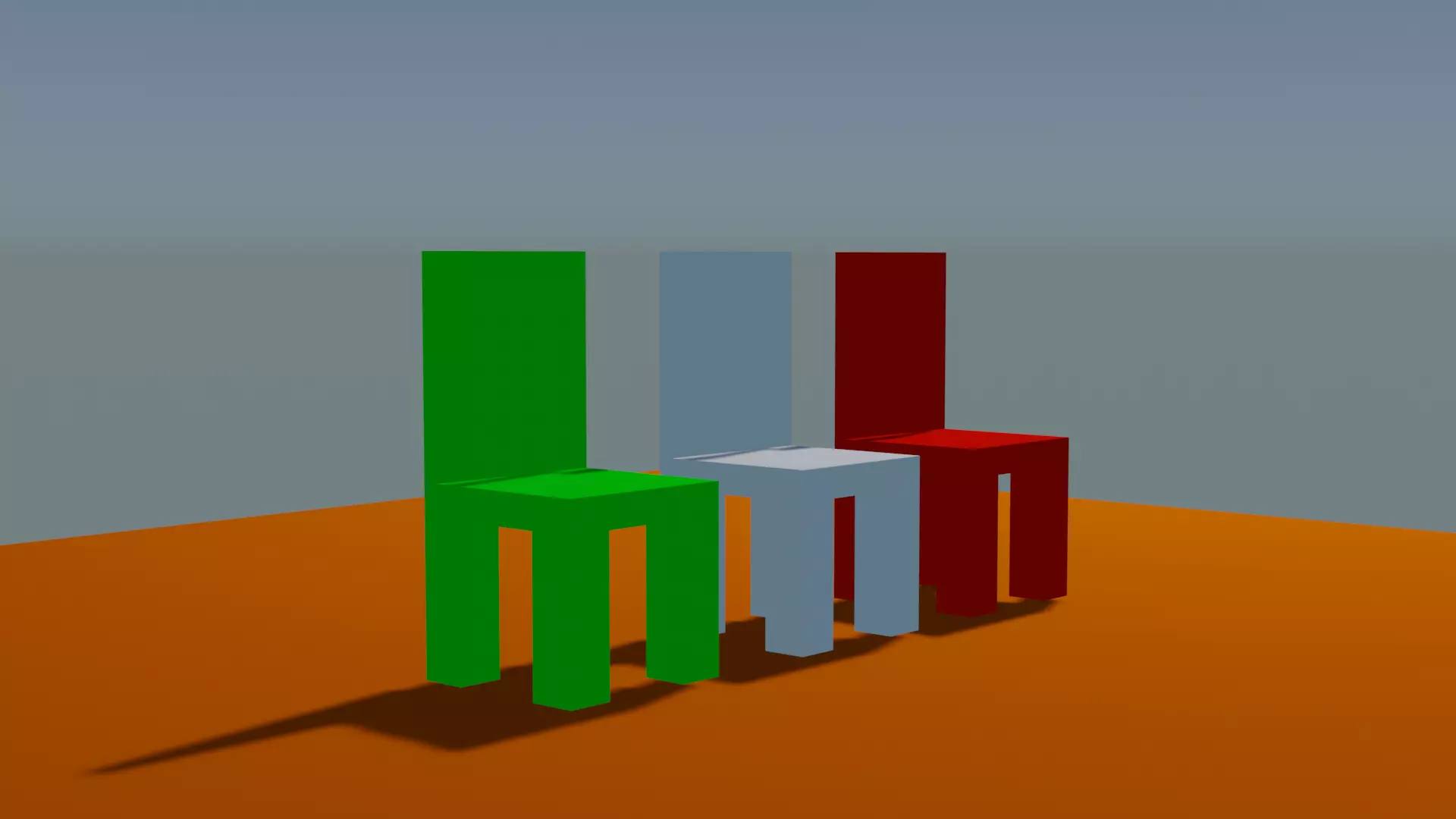 3d chair arts Low-poly 3D model