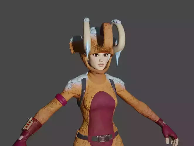 Wooly Warrior - Fortnite skin 3D model